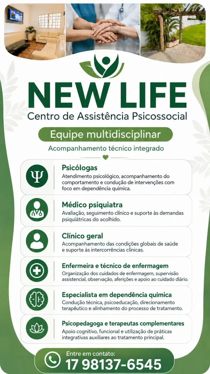 Equipe multidisciplinar — acompanhamento técnico integrado.